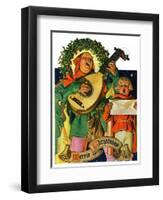 "Christmas Minstrels,"December 21, 1929-Joseph Christian Leyendecker-Framed Giclee Print