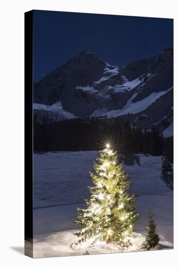 Christmas Mood at Arosa-Armin Mathis-Stretched Canvas