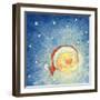 Christmas Moon, 2008-David Cooke-Framed Giclee Print