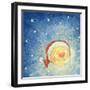 Christmas Moon, 2008-David Cooke-Framed Giclee Print