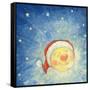 Christmas Moon, 2008-David Cooke-Framed Stretched Canvas