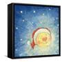 Christmas Moon, 2008-David Cooke-Framed Stretched Canvas