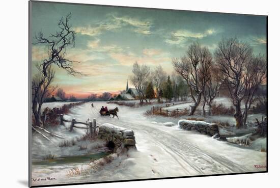 Christmas Morn, C1885-W.C. Bauer-Mounted Giclee Print