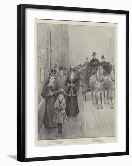 Christmas Morn, Now-Paul Frenzeny-Framed Giclee Print