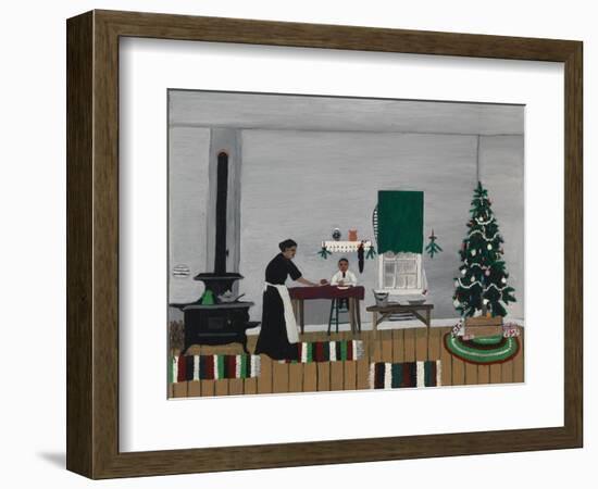 Christmas Morning, Breakfast, 1945 (Oil on Canvas)-Horace Pippin-Framed Giclee Print