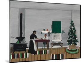 Christmas Morning, Breakfast, 1945 (Oil on Canvas)-Horace Pippin-Mounted Giclee Print