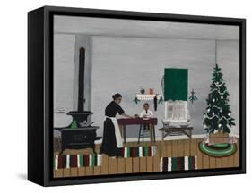 Christmas Morning, Breakfast, 1945 (Oil on Canvas)-Horace Pippin-Framed Stretched Canvas