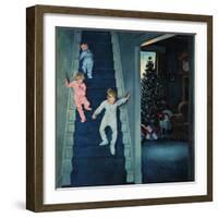 "Christmas Morning", December 24, 1955-John Falter-Framed Giclee Print