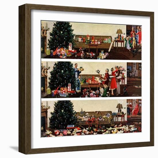 "Christmas Morning", December 27, 1958-Ben Kimberly Prins-Framed Giclee Print