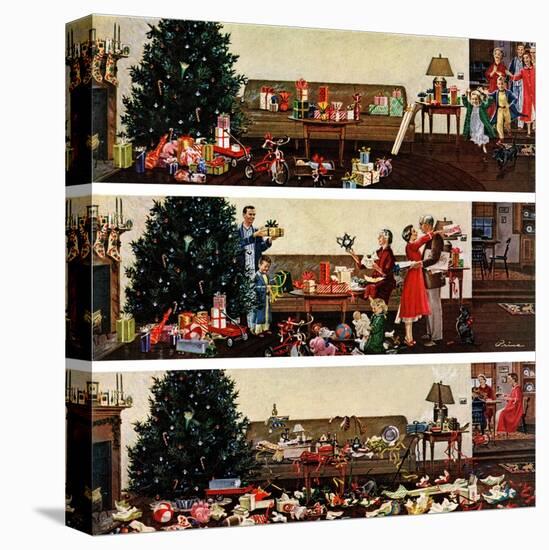 "Christmas Morning", December 27, 1958-Ben Kimberly Prins-Stretched Canvas