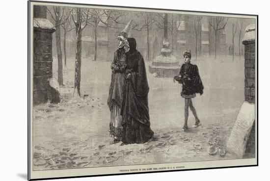 Christmas Morning in the Olden Time-George Henry Boughton-Mounted Giclee Print