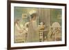 Christmas Morning, Published in "Lasst Licht Hinin," ("Let in More Light") 1908-Carl Larsson-Framed Giclee Print