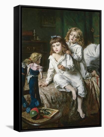 Christmas Morning-William Hippon Gadsby-Framed Stretched Canvas