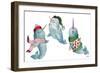 Christmas Narwhals-Elizabeth Medley-Framed Art Print