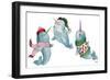 Christmas Narwhals-Elizabeth Medley-Framed Art Print