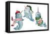 Christmas Narwhals-Elizabeth Medley-Framed Stretched Canvas