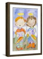 Christmas nativity play-Jennifer Abbott-Framed Giclee Print