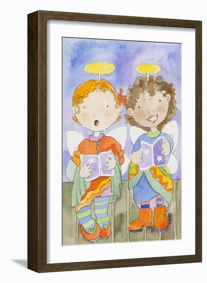 Christmas nativity play-Jennifer Abbott-Framed Giclee Print