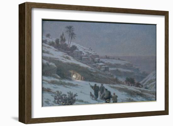 Christmas Night at Bethlehem, 1893-Ludovic Alleaume-Framed Giclee Print