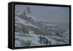 Christmas Night at Bethlehem, 1893-Ludovic Alleaume-Framed Stretched Canvas