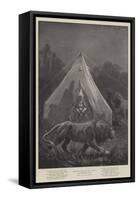 Christmas Night in West Africa, an Unbidden Guest-Richard Caton Woodville II-Framed Stretched Canvas