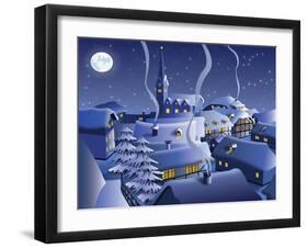 Christmas Night-Nikola Knezevic-Framed Art Print