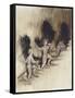 Christmas Night-Arthur Rackham-Framed Stretched Canvas