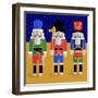 Christmas Nutcrackers - Good Luck Symbols-Claire Huntley-Framed Giclee Print