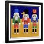 Christmas Nutcrackers - Good Luck Symbols-Claire Huntley-Framed Giclee Print