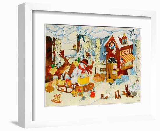 Christmas Office-Christian Kaempf-Framed Giclee Print