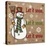 Christmas On Burlap-JP3946-Jean Plout-Stretched Canvas