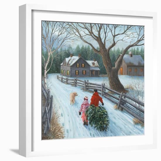 Christmas on the Farm-Kevin Dodds-Framed Giclee Print