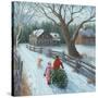 Christmas on the Farm-Kevin Dodds-Stretched Canvas