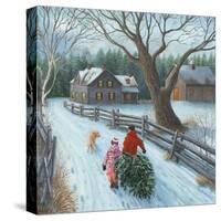 Christmas on the Farm-Kevin Dodds-Stretched Canvas