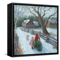 Christmas on the Farm-Kevin Dodds-Framed Stretched Canvas