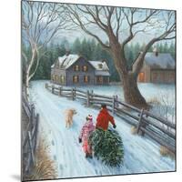 Christmas on the Farm-Kevin Dodds-Mounted Giclee Print