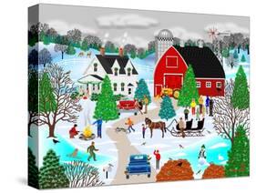 Christmas on the Farm-Mark Frost-Stretched Canvas