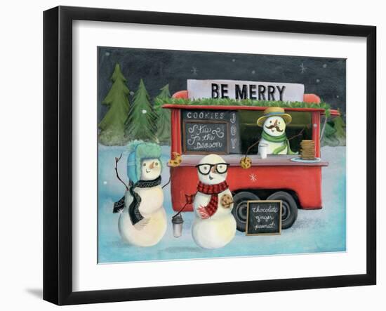 Christmas on Wheels III Light-Mary Urban-Framed Art Print