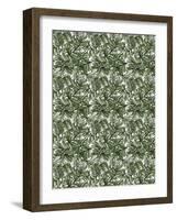 Christmas Ornament Evergreen Repeat-Cyndi Lou-Framed Giclee Print