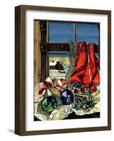 "Christmas Ornaments," December 18, 1943-John Atherton-Framed Giclee Print