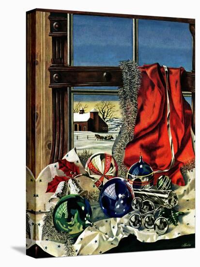 "Christmas Ornaments," December 18, 1943-John Atherton-Stretched Canvas