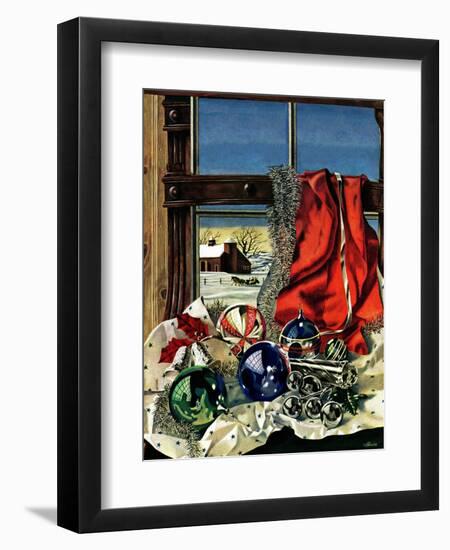 "Christmas Ornaments," December 18, 1943-John Atherton-Framed Premium Giclee Print