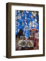 Christmas Ornaments for Sale in the Verona Christmas Market, Italy.-Jon Hicks-Framed Photographic Print