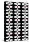 Christmas Ornaments & Garland Repeat Black-Cyndi Lou-Stretched Canvas