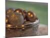 Christmas Ornaments in Crystal Bowl-Michele Westmorland-Mounted Photographic Print