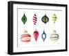 Christmas Ornaments Watercolor I-Lanie Loreth-Framed Art Print