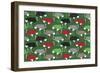 Christmas Ostrich Stockings-Joanne Paynter Design-Framed Giclee Print