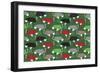 Christmas Ostrich Stockings-Joanne Paynter Design-Framed Giclee Print