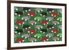 Christmas Ostrich Stockings-Joanne Paynter Design-Framed Giclee Print