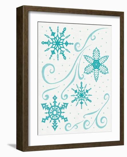 Christmas Otomi Tile I-Elyse DeNeige-Framed Art Print